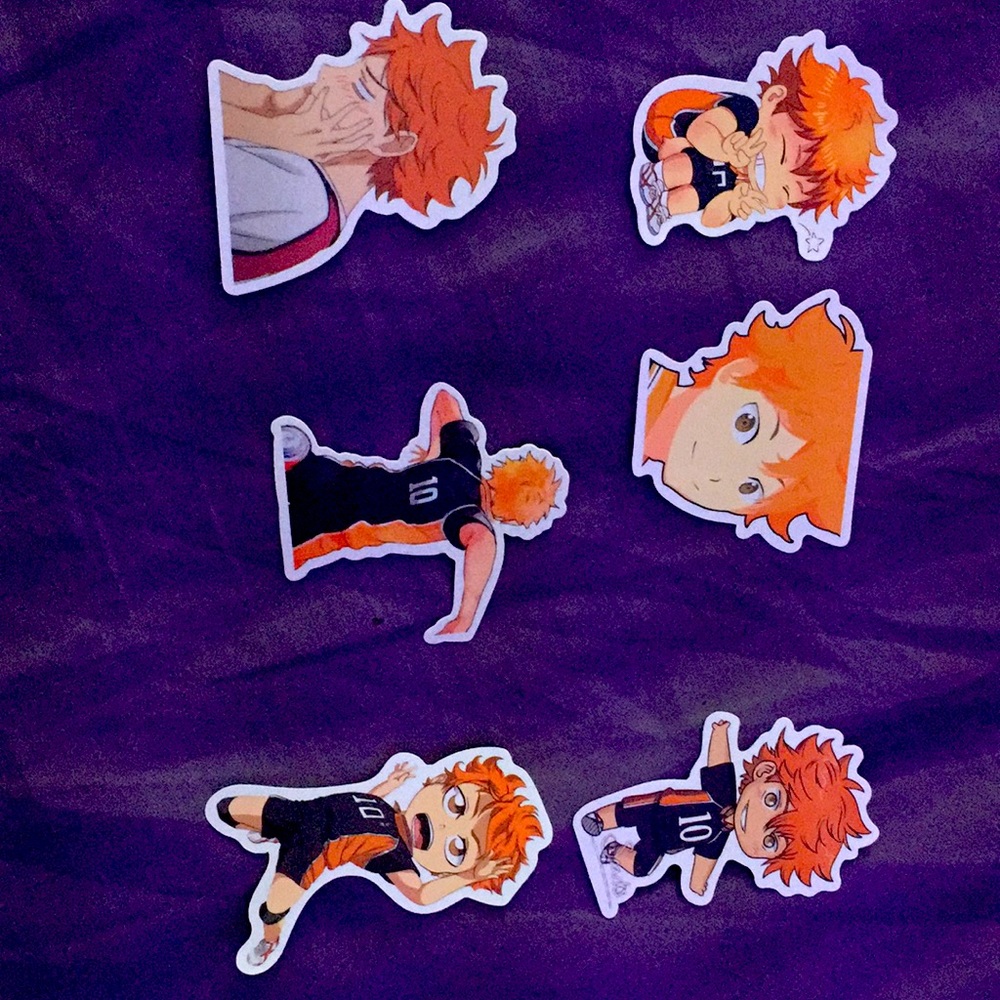 Haikyuu Stickers-Hinata Shoyo 6pcs